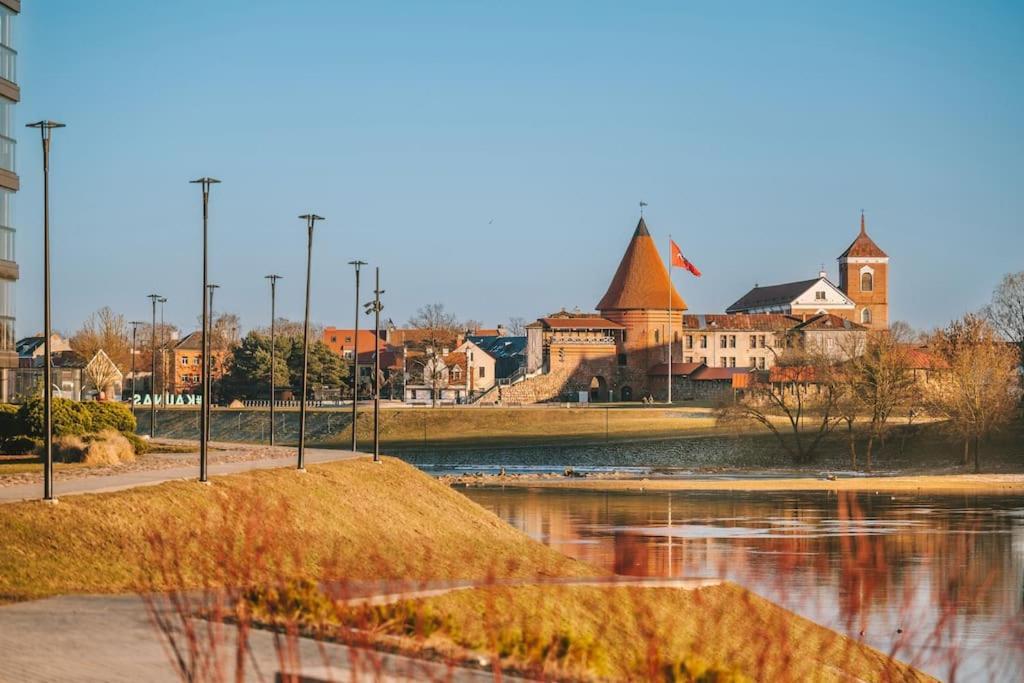 Bright Kaunas Apartment With Castle View エクステリア 写真